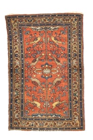 Fine Antique Persian Malayer Rug 3' x 5' (0.91 x 1.52 M)