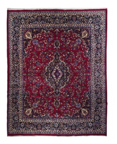 Persian Mashad Rug 9'5" x 12'2" (2.87 x 3.71 M)