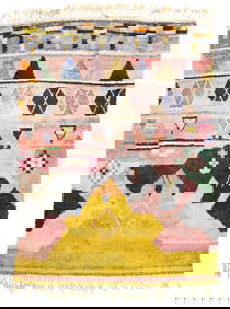 Vintage Moroccan Rug 9'9" x 12'8" (2.97 x 3.86 M)