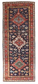 Antique North West Persian Long Rug 3'9'' x 9'2'' (1.14 x 2.79 M)