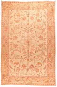 Antique Turkish Oushak Rug 9'5'' x 15'9'' (2.87 x 4.80 M)