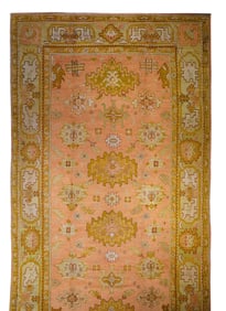 Antique Turkish Oushak Rug 10'5" x 18'10" (3.18 x 5.74 M)