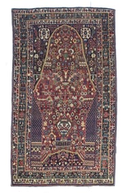 Fine Antique Persian Qashqai Tribal Rug 4'9" x 8'2" (1.45 x 2.49 M)