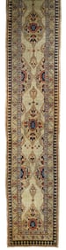 Antique Sarab Long Rug 3'5" x 17'9" (1.04 x 5.41 M)
