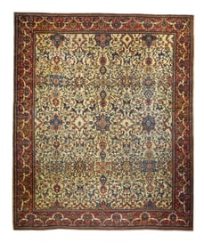 Antique Persian Farahan Sarouk Rug 11' x 13' (3.35 x 3.96 M)