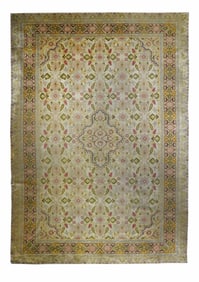 Antique Silk Turkish Sivas Rug 9'10" x 14' (3.00 x 4.27 M)