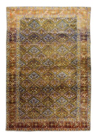 Antique Turkish Sivas Silk Rug 3'10" x 5'7" (1.17 x 1.70 M)