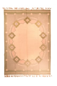 Vintage Swedish Kilim Rug 8'1'' x 11'8'' (2.46 x 3.56 M)