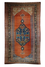 Antique Persian Haji Jalili Tabriz Rug 9'7" x 17'7" (2.92 x 5.36 M)
