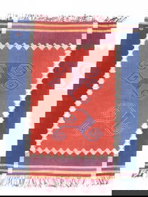 Antique Textile Rug 5'6" x 8' (1.68 x 2.44 M)