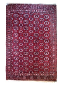 Antique Turkeman Yamoot Rug 8'8" X 16'8" (2.64 x 5.08 M)