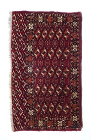Antique Caucasian Turkeman Rug 2'3" x 4' (0.69 x 1.22 M)