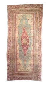 Fine Antique Turkish Gordez Odd and rare size Rug 8' x 17'8" (2.44 x 5.38 M)