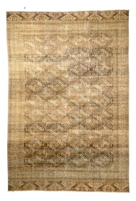 Antique Persian Yamoud Rug 7'1" x 10'7" (2.16 x 3.23 M)