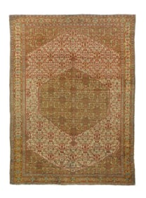 Antique Senneh Rug 4'5'' x 6'2''
