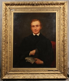 James Butler Brenan IRISH 18251889? Oil on Canvas 36 x 28 Frame 495 x 415