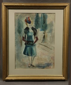 Everett Sheen watercolor on paper 20x14