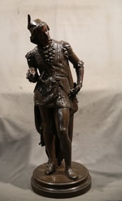 Vincent Desire Faure de Brousse French 1843 1908 Bronze sculpture Man 415 woman 415