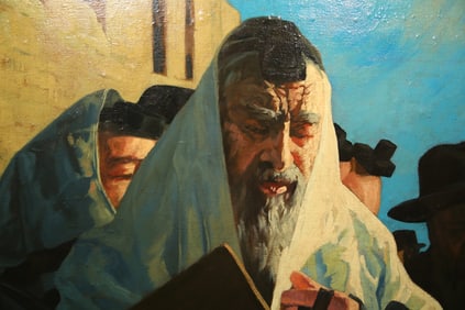 Isidor Kaufmann Hungarian Oil on Canvas Glued on Board