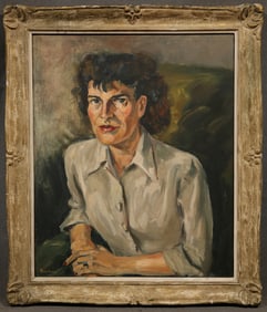 Robert Brachman AMERICANUKRAINIAN 18981980?? Oil on Canvas 2175 x 18 Frame 2625 x 225