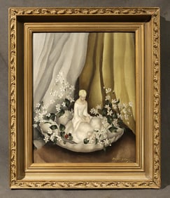 Everett Shinn AMERICAN 18761953??? Oil on board??? 20 x 16? Frame 25 58 x 21 58