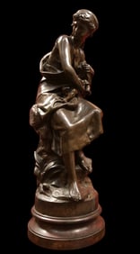 MOREAU Mathurin 1822 1912 Bronze Height 44 cm
