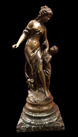 MOREAU Mathurin 1822 1912 Bronze Height 68 cm