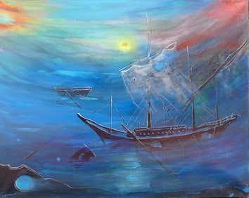 ALDINE 1917 1992 oil on canvas 92 x 73 cm