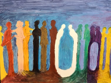 Michael Halpern Mixed Acrylic with Pastel on Canvas 18 x 24
