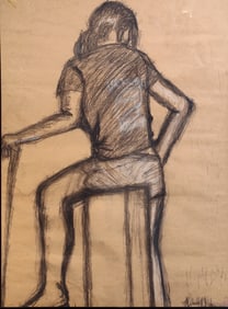 Michael Halpern Charcoal on paper 24 x 18