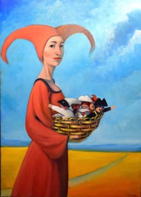 CLAUDIO GIULIANELLI oil on canvas 70 x 50 cm