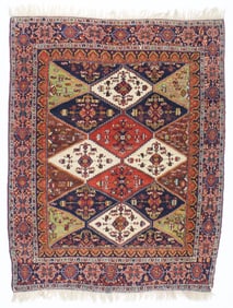 Antique Persian Tribal Afshar Rug 4'10" x 6'2" (1.47 x 1.88 M)