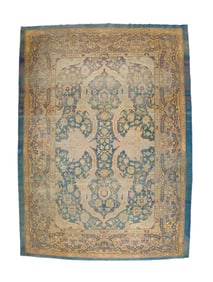 Antique Indian Amritsar Rug 9'11" x 13'5" (3.02 x 4.09 M)