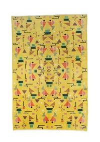 Vintage European Art Deco Rug 6'5" x 9'11" (1.96 x 3.02 M)
