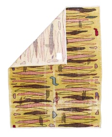 Vintage Art Deco Rug 3'10" x 5' (1.17 x 1.52 M)