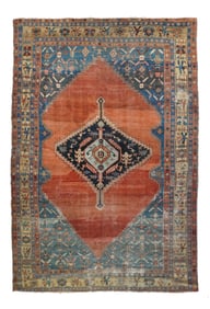 Antique Persian Bakhshayesh Rug 9'4" x 13'9" (2.84 x 4.19 M)