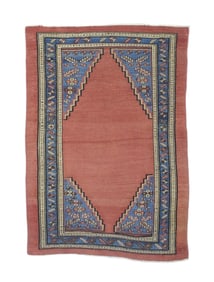 Antique Persian Bakshayesh Rug 3'2" x 4'5" (0.97 x 1.35 M)