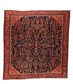 Vintage Persian Bakhtiari Rug 12'6'' x 14'11'' (3.81 x 4.55 M)