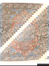 Antique Persian Bakhtiari Rug 10'9" x 14'4" (3.28 x 4.37 M)