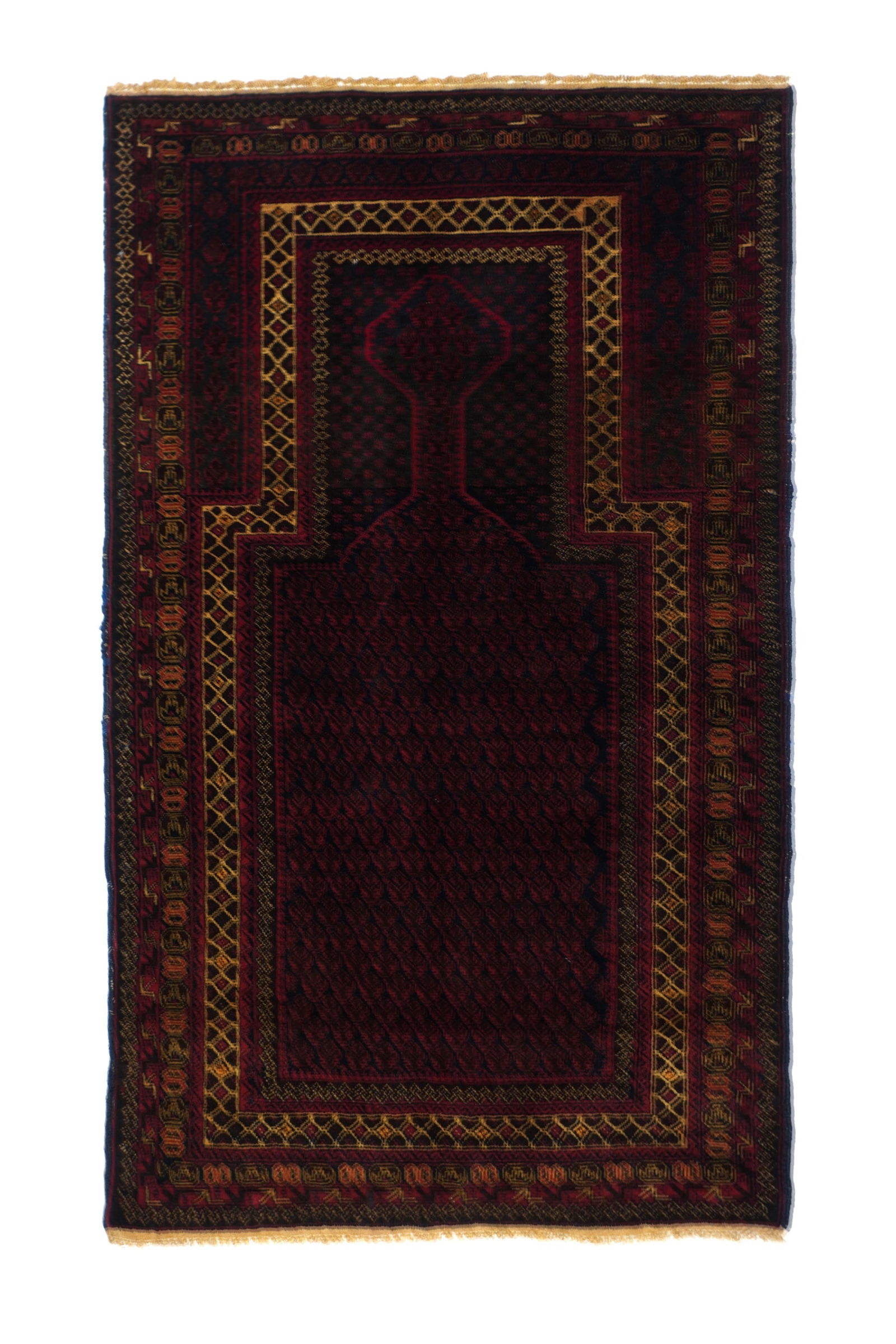 Vintage Afghan Balouch Area Rug 3'0'' x 5'0'' (0.91 x 1.52 M) (1 of 5)