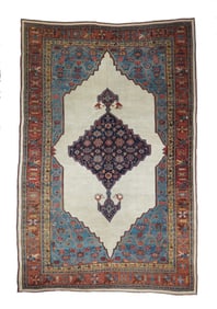 Antique Persian Bidjar Rug 7'8" x 12' (2.34 x 3.66 M)