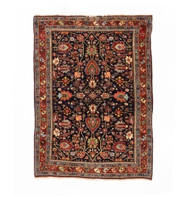 Antique Persian Bidjar Rug 3'7" x 5'2" (1.09 x 1.57 M)