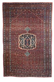 Antique Persian Bidjar Rug 7'5'' x 11'1'' (2.26 x 3.38 M)