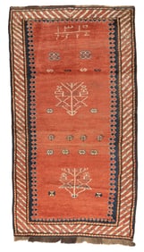 Antique Kazak Rug 3'9" x 6'10" (1.14 x 2.08 M)