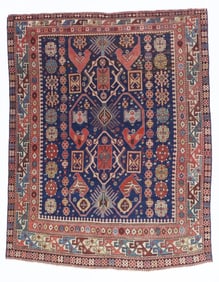 Antique Kuba Rug 4'6" x 5'9" (1.37 x 1.75 M)