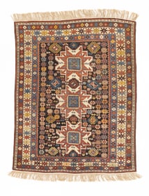 Antique Lezgi Rug 3'10" x 4'11" (1.17 x 1.50 M)