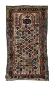 Antique Shirvan Rug 3'1" x 5'5" (0.94 x 1.65 M)