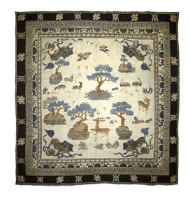 Antique Ninshiya Rug 12'10" x 14' (3.91 x 4.27 M)