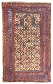 Antique Daghestan Rug 3'1'' x 4'3'' (0.94 x 1.30 M)