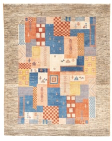 Vintage Persian Gabbeh Rug 5'3" x 6'6" (1.60 x 1.98 M)